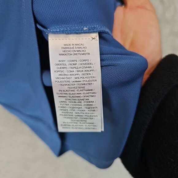 Lauren Ralph Lauren Stretch Jersey Off the Shoulder Top Womens S Indigo Dusk - Picture 11 of 12